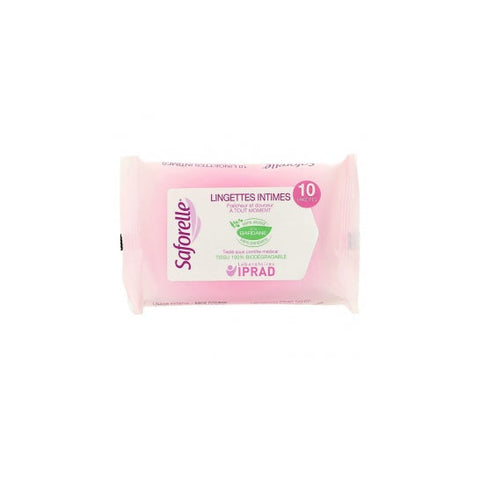 Saforelle Lingettes Intimes Pack De 10 Lingettes