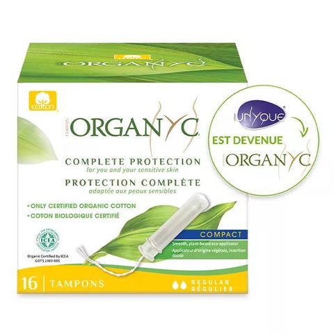 Organyc Organic Cotton Applicator Tampons Normal 16 units
