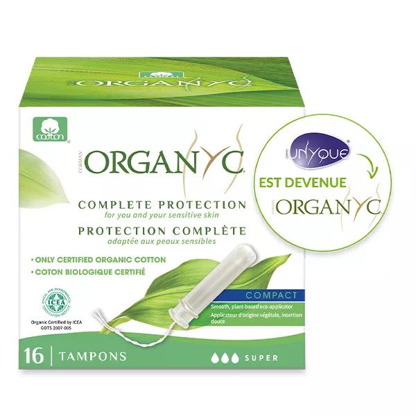 Organyc Tampon Applicateur Super Coton Bio 16 unités