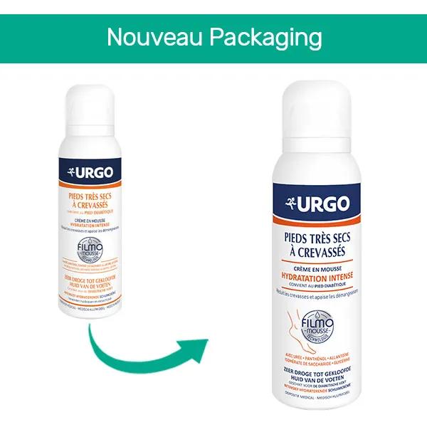 Urgo Filmomousse Hydratation Intense Pieds Très Secs à Crevassés 125 ml
