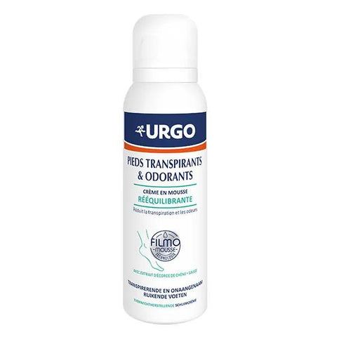Urgo Filmomousse Rebalancing Foaming Foot Cream for Sweaty Feet 125ml