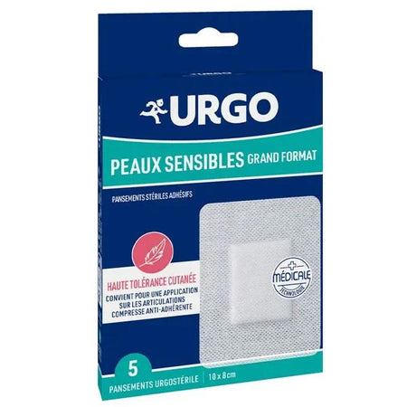 Urgo Pansement Peaux sensibles Grand Format (5 pansements)