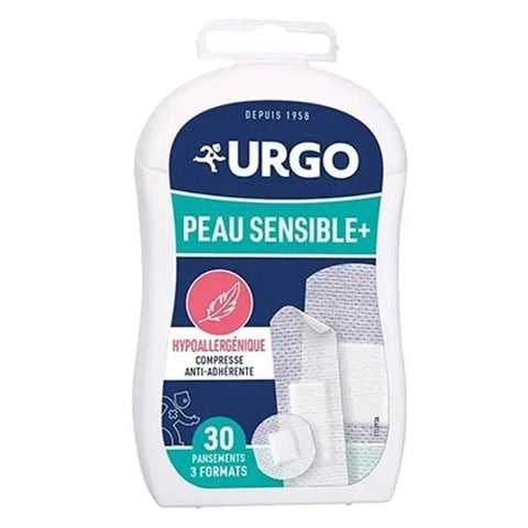 Urgo Premiers Soins Pansement Peau Sensible 3 Formats 30 unités