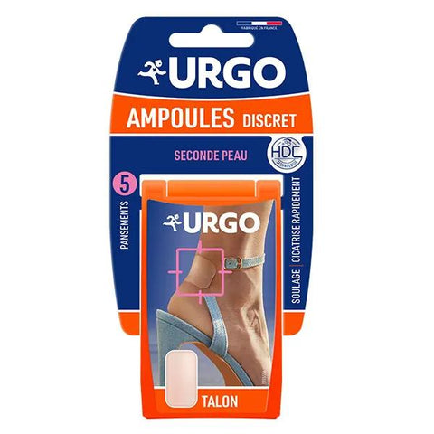 Urgo Pieds Mains Ampoules Pansement Hydrocolloïde Talon Moyen Format 5 unités