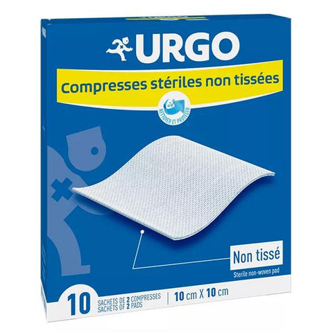 Urgo Soins Infirmiers Compresse non tissé stérile (10 x 10 cm, 10 sachets)