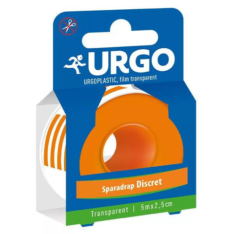Urgo UrgoPlastic Transparent Adhesive Tape Roll 5m x 2.5cm