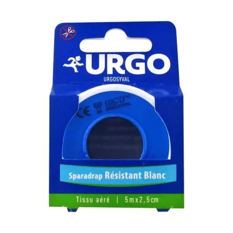 Urgo UrgoSyval Sparadrap Tissus Résistant Blanc 5m x 2,5cm