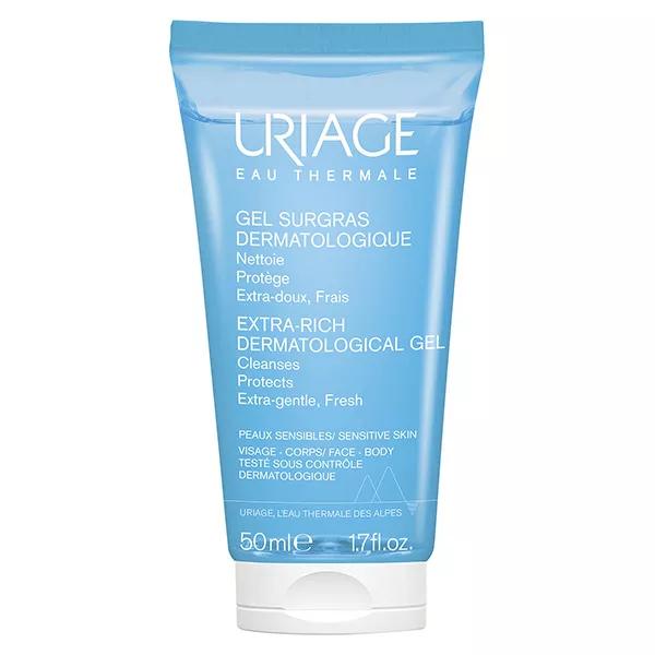 Uriage Gel Surgras Dermatologique Doux Sans Savon Peaux Sensibles Corps 50ml
