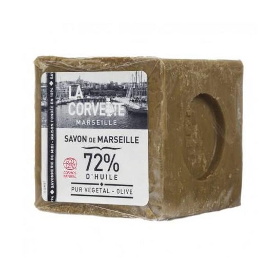 La Corvette Cube savon de Marseille à l'olive (300 g)