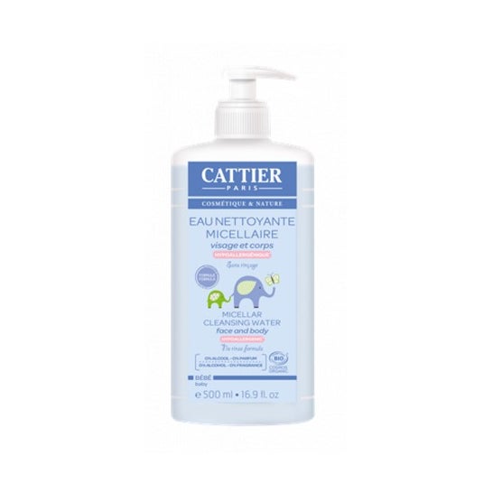 Cattier Eau Nettoyante Micellaire Visage & Corps Bébé 500ml