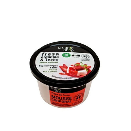 Organic Shop Mousse pour le corps au yaourt et aux fraises 250 ml