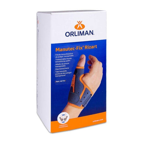 Orliman attelle de pouce T-2 grise et orange (1 pièce)