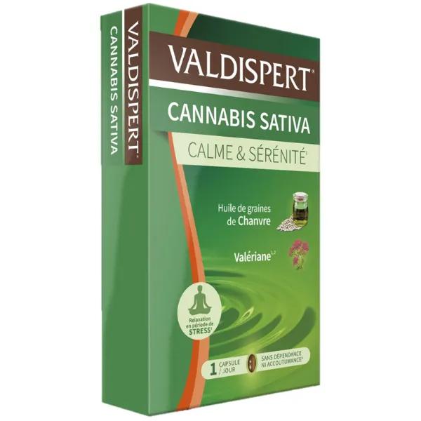 Valdispert Cannabis Sativa Calme et sérénité Complément alimentaire 24 capsules