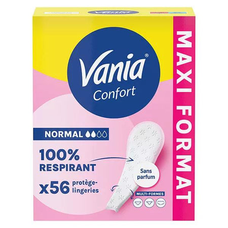 Vania Kotydia Protège-Slips Confort Multiformes Non Parfumé 56 protections