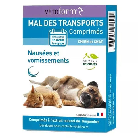 Vetoform Motion Sickness Dogs and Cats 30 tablets