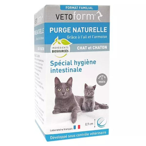 Vetoform Natural Wormer for Cats and Kittens 50 tablets