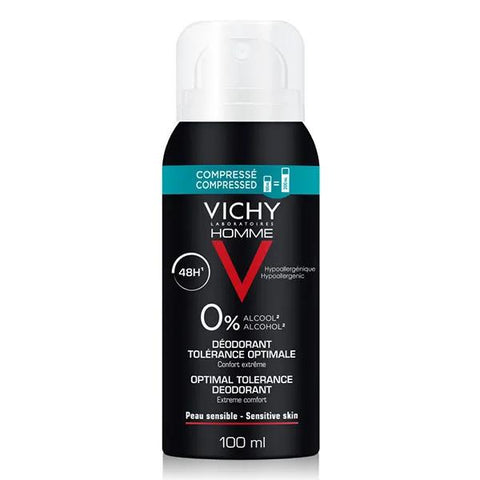 Vichy Homme Déodorant Tolérance Optimale 48h Spray 100ml