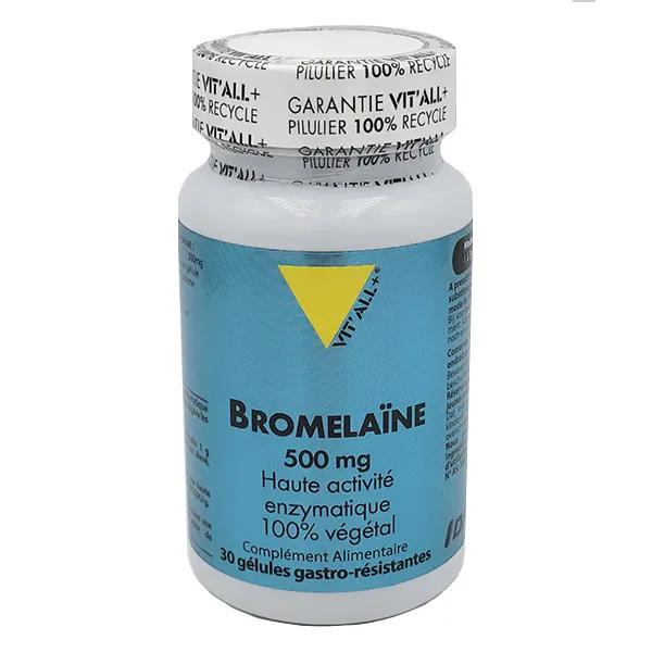 Vit'all+ Bromélaïne Végétale 500mg - 60 gélules gastro-résistantes DRcaps®