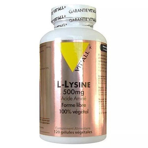 Vit'all+ L-Lysine 500mg 120 vegetable capsules