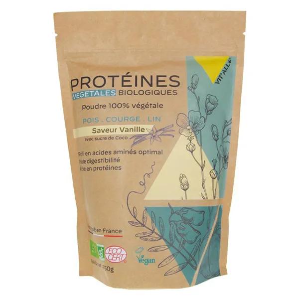 Vit'all+ Plant Fusion Protéines Végétales Parfum Vanille (454 g)