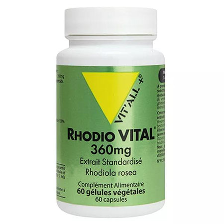 Vit'all+ Rhodio Vital 360mg 60 gélules végétales