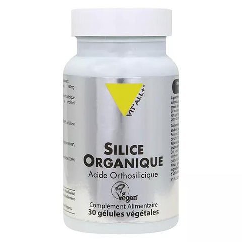 Vit'all+ SILICE ORGANIQUE 25mg Acide Orthosilicique 30 gélules végétales