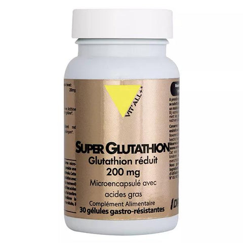 Vit'all+ SUPER GLUTATHION 200mg Microencapsulé avec acides gras 30 DRcaps