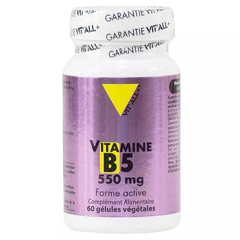 Vit'all+ Vitamin B5 550mg 60 vegetable capsules