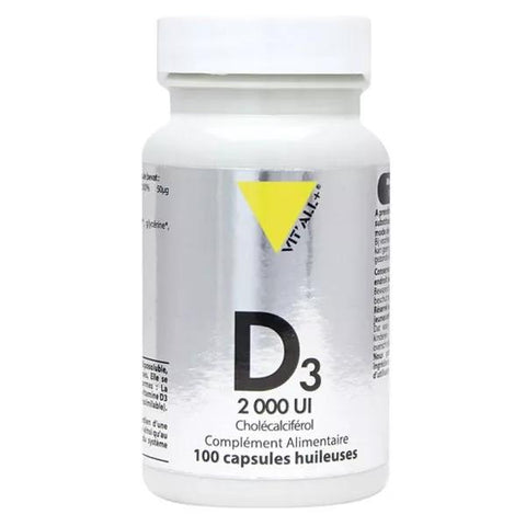 Vit'all+ Vitamin D3 2000 IU 50µg - 100 oily capsules