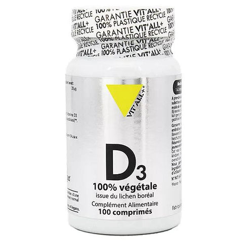 Vit'all+ Plant-Based Vitamin D3 100 tablets