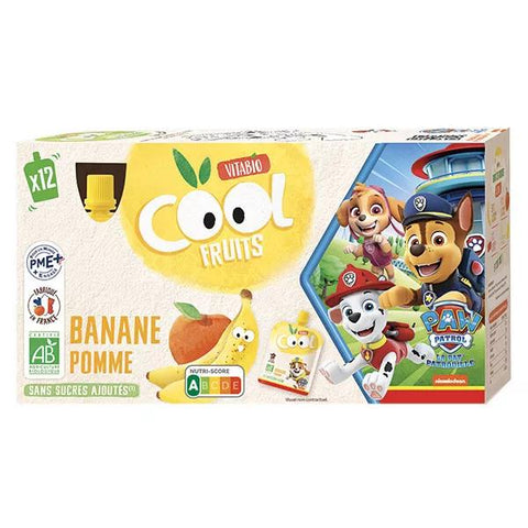 Vitabio Cool Fruits Paw Patrol Banana Apple Organic 12 x 90g