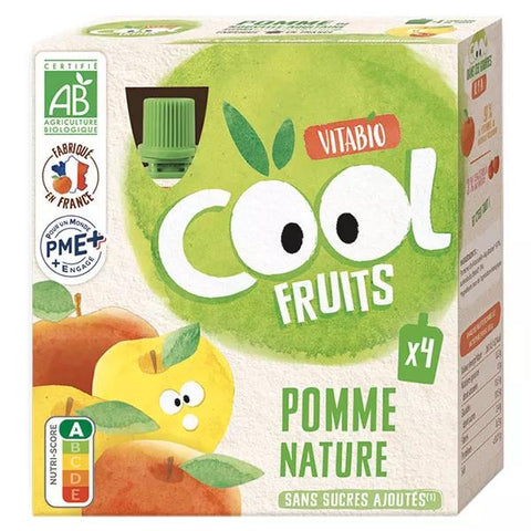 Vitabio Cool Fruits Apple from Nouvelle-Aquitaine Acerola Organic 4 x 90g