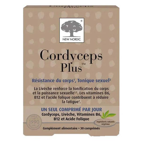 New Nordic Cordyceps Plus Vitalité, endurance et tonus sexuel 30comprimés