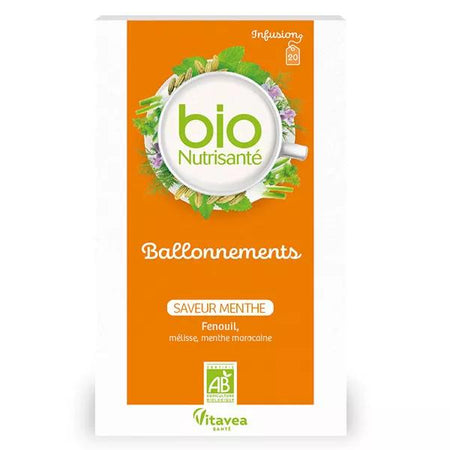 Vitavea BioNutrisanté - Infusion Ballonnements - Saveur Menthe - Bio 20 sachets