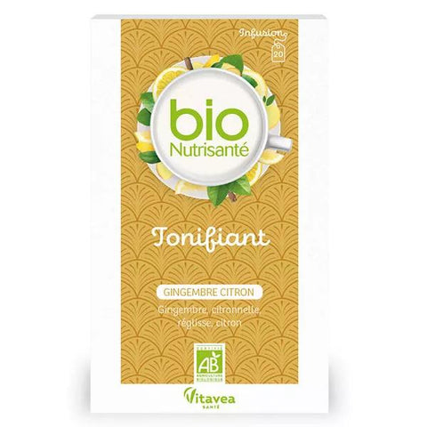 Vitavea - BioNutrisanté - Infusion gingembre citron Tonifiant - 20 sachets