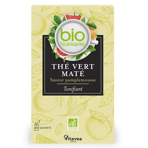 Vitavea - Biosnutrisanté - Thé vert maté Pamplemousse - 20 sachets