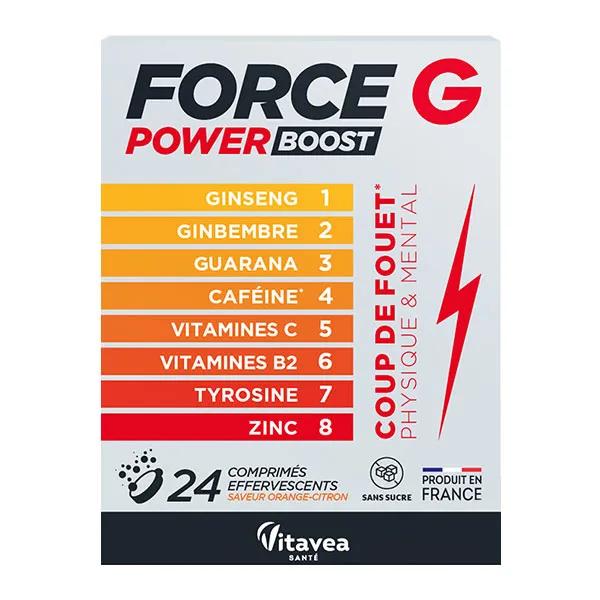 Vitavea Force G Power Boost physique et mental - 24 comprimés effervescents