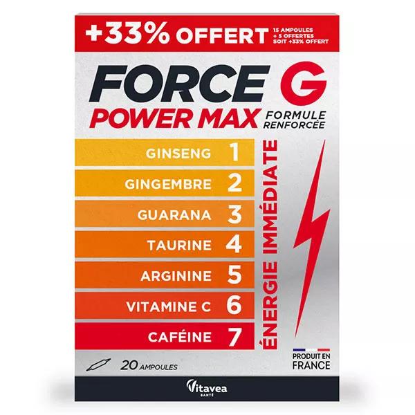 Vitavea Force G Power Max Energie Immédiate 20 ampoules