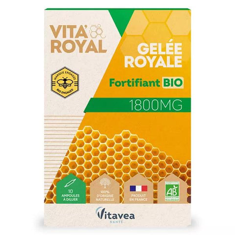Vitavea Vita'Royal Royal Jelly Fortifier Organic 10 ampoules