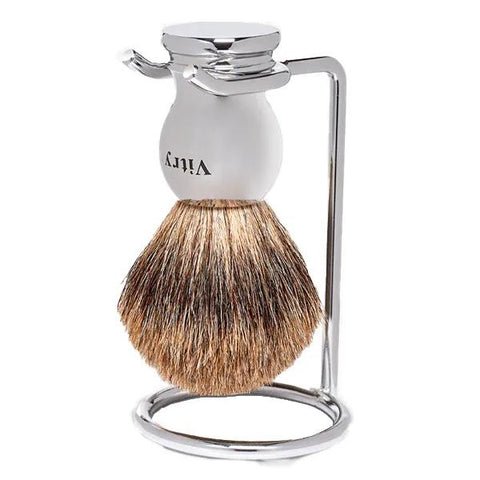 Vitry Best Badger Hair Shaving Brush Metal