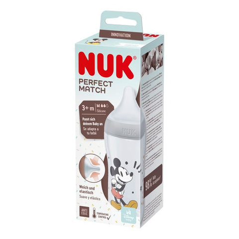 Nuk Perfect Match biberon silicone PP 3+M Mickey (260 ml)