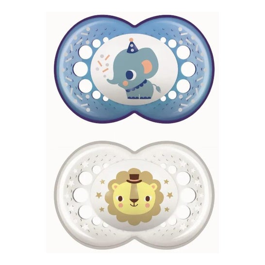 Sucette en silicone originale MAM 16+ M A Double Pack