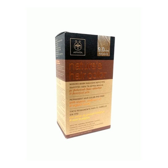Apivita teinture permanente 9.0 blonde très claire
