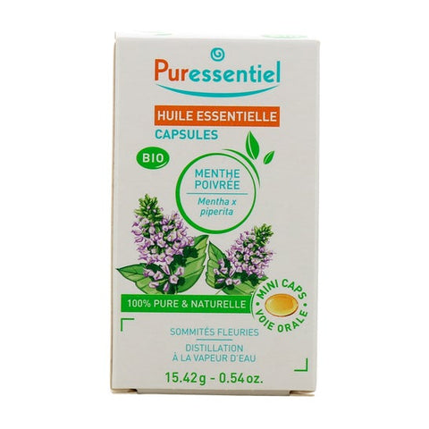 Puressentiel Organic Peppermint Essential Oil Capsules (60 capsules)