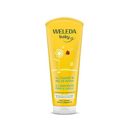 Weleda Baby 2 en 1 Shampoing et Gel Douche Calendula (200 ml)