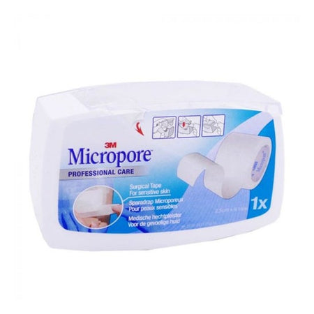 Micropore Sparadrap Microporeux Peaux Sensibles Blanc 2,5cmx9,14m
