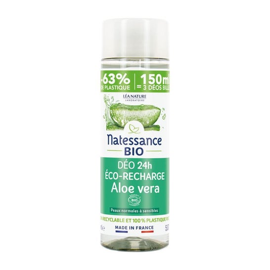 Natessance Bio Déodorant rechargeable Aloe Vera (150 ml)