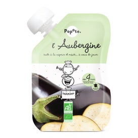 Popote Gourde Aubergine Vegetables +4 months Organic 120g