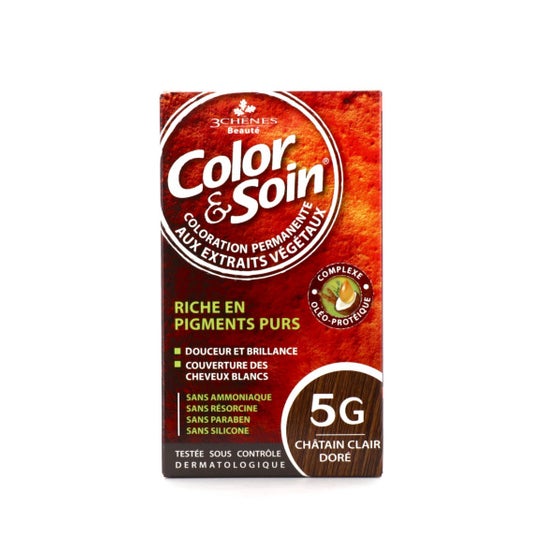 Les 3 chenes Color & Soin Kit Coloration Permanente 5G Châtain Clair Doré