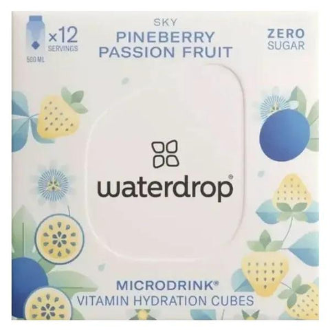 Waterdrop Microdrink Sky & Hydration Passionfruit Flavour 12 Cubes for Water